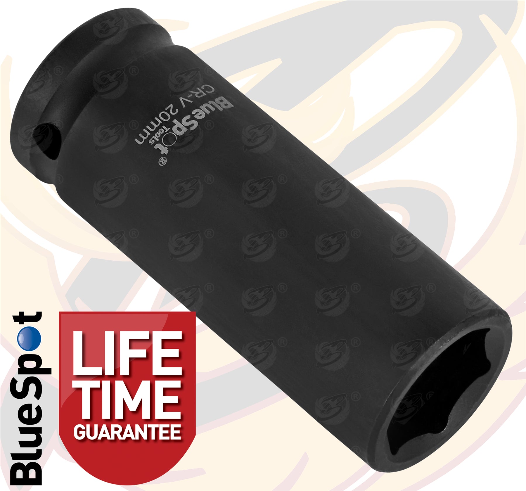 BLUESPOT 20MM 1/2" DRIVE 6 POINT DEEP IMPACT SOCKET ( SINGLE )