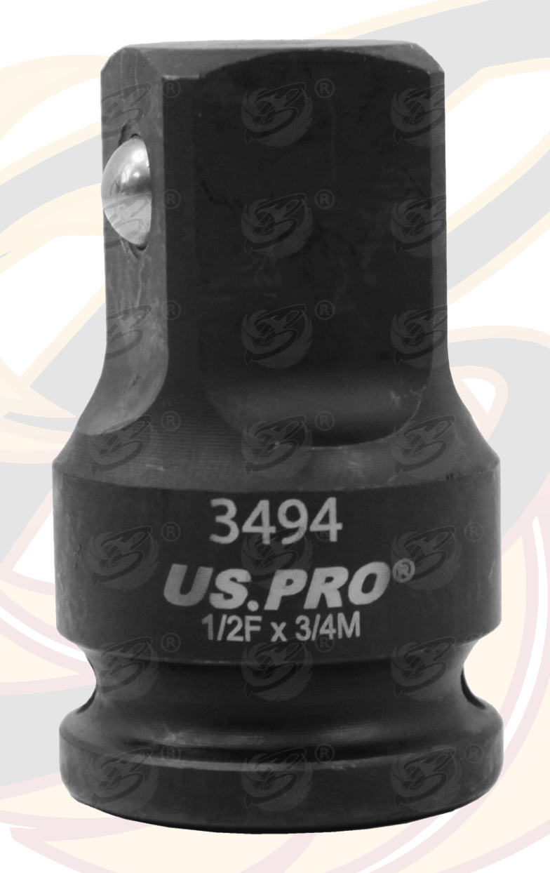 US Pro Impact Socket Adaptors 1/2" Drive Up To 3/4" Drive 3494