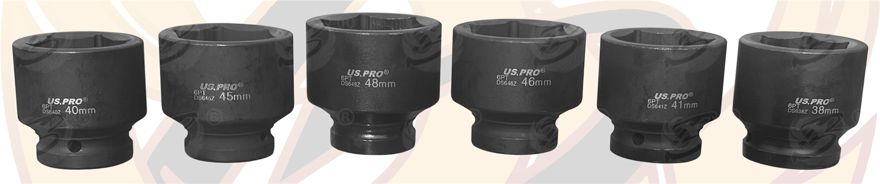 US Pro 27 Piece 3/4" Drive 6 Point Impact Sockets 17mm - 60mm ( 3690 )