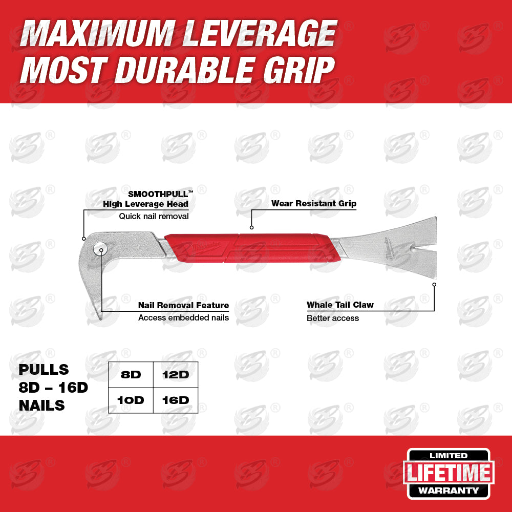 MILWAUKEE 10" TRIM PULLER ( PRY BAR )