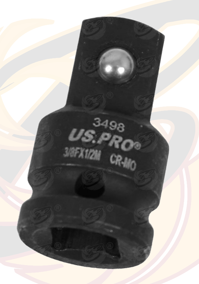 US Pro Impact Socket Adaptors 3/8" Drive Up To 1/2" Drive 3498