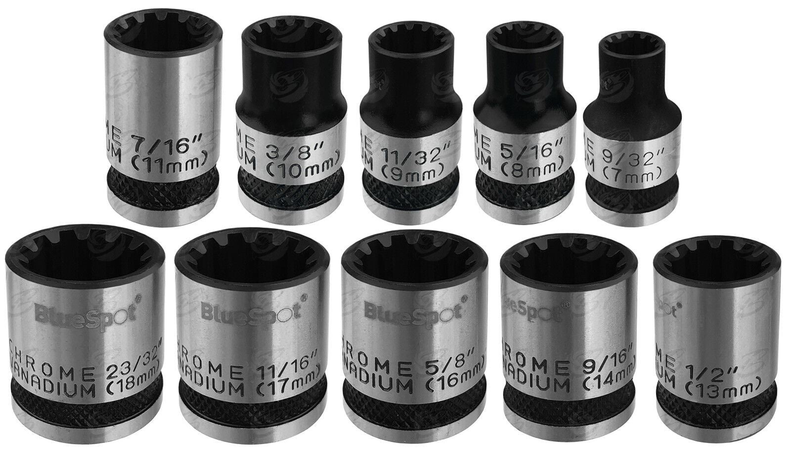 BLUESPOT 10PCS 3/8" DRIVE GEAR LOCK SOCKETS