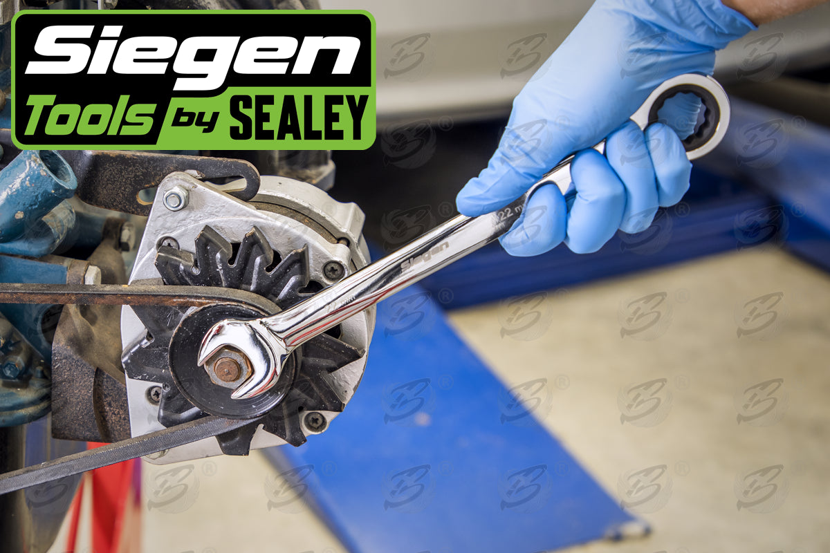 SIEGEN 15PCS RATCHET COMBINATION SPANNERS 8MM - 24MM