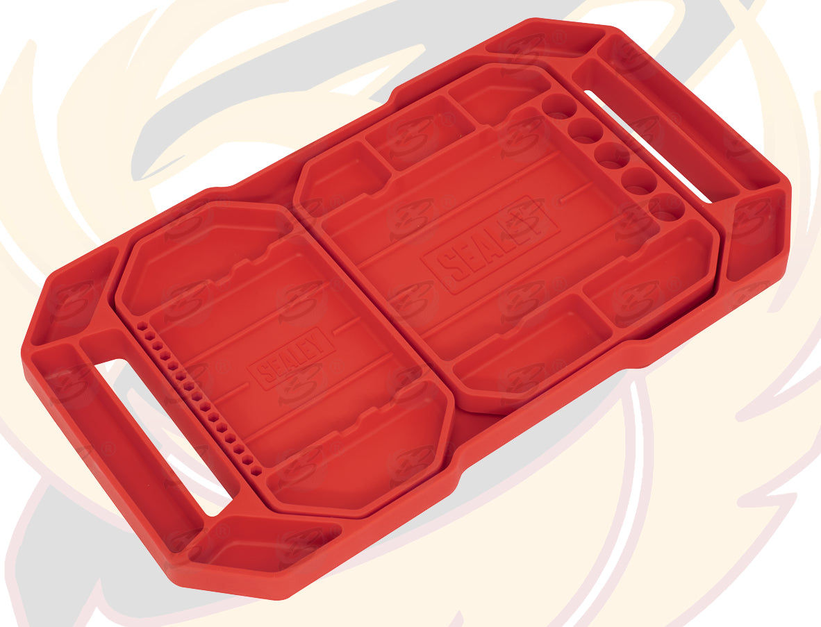 SEALEY 3PCS NON SLIP FLEXIBLE TOOL TRAYS