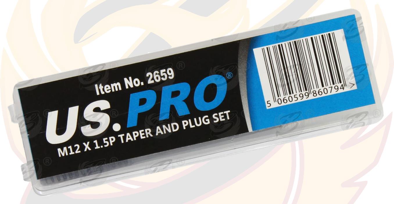 US Pro M12 x 1.5P Taper & Plug Set 2659