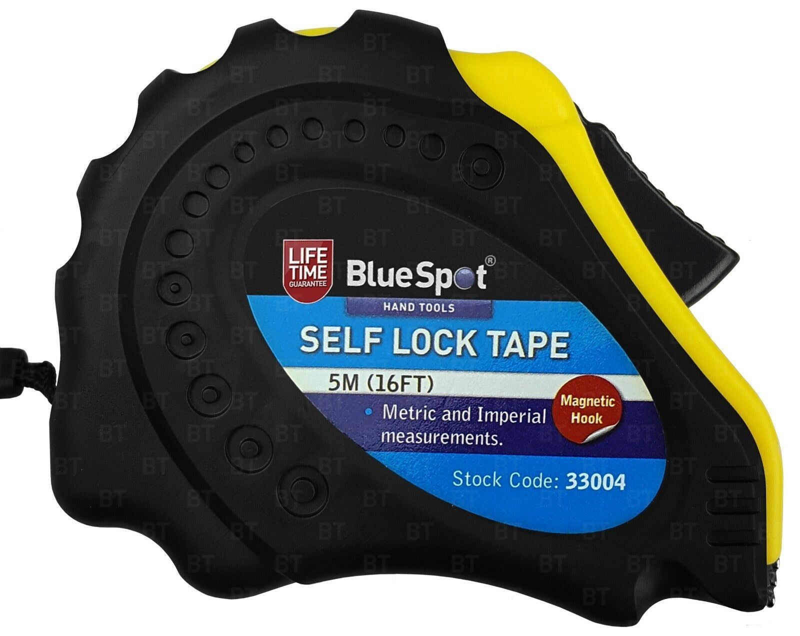 BlueSpot 5M ( 16.5 Foot ) Selfing Locking Tape Measure 33004