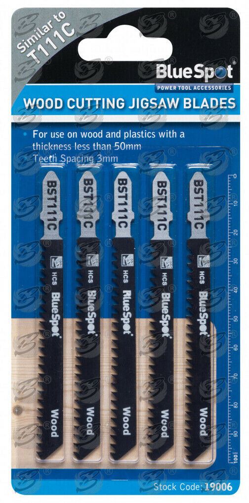 BLUESPOT T111C 8TPI JIGSAW BLADES