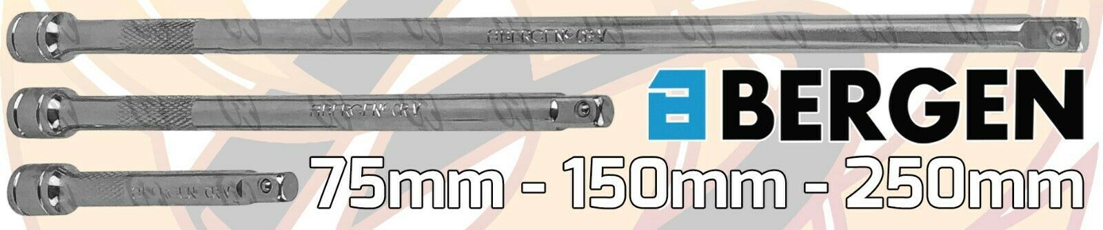 US PRO 3PCS 1/4" DRIVE EXTENSION BARS 75MM - 250MM