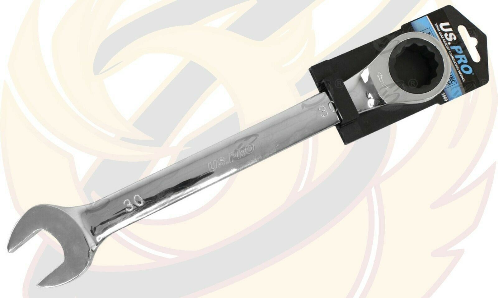 US PRO 30MM 72 TOOTH RATCHET SPANNER