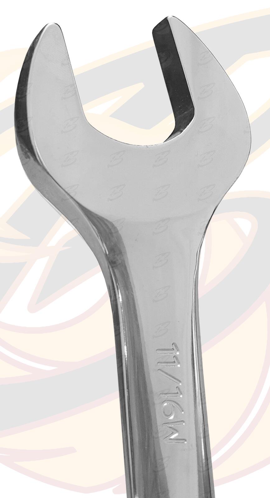 BERGEN 12PCS SAE / AF COMBINATION SPANNER SET 8MM - 19MM