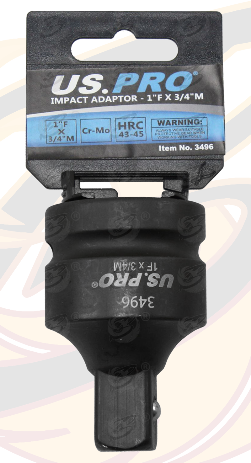 US Pro Impact Socket Adaptors 1" Drive Down To 3/4" Drive 3496