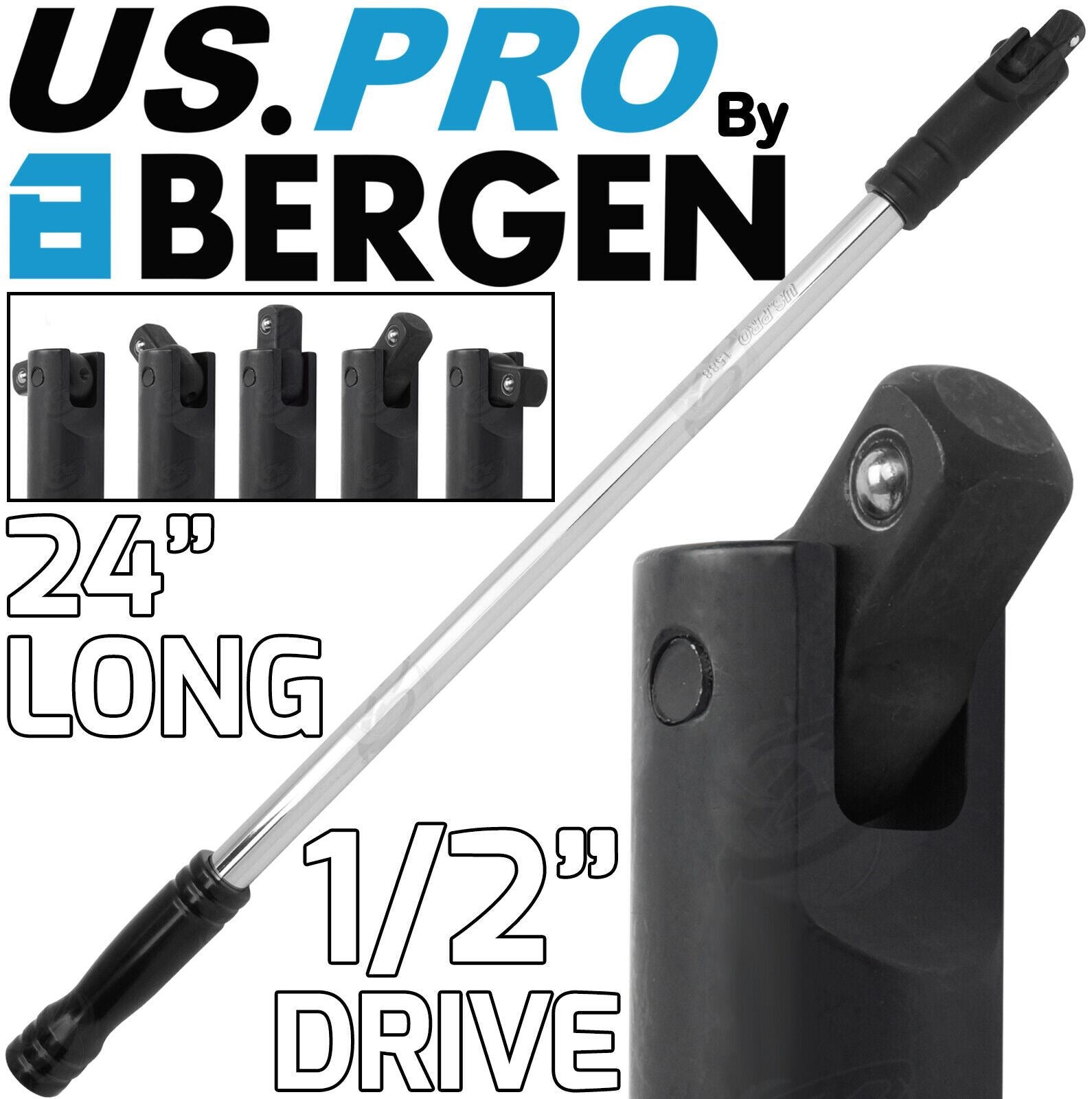 US PRO HEAVY DUTY 1/2" DRIVE 24" LONG BREAKER BAR
