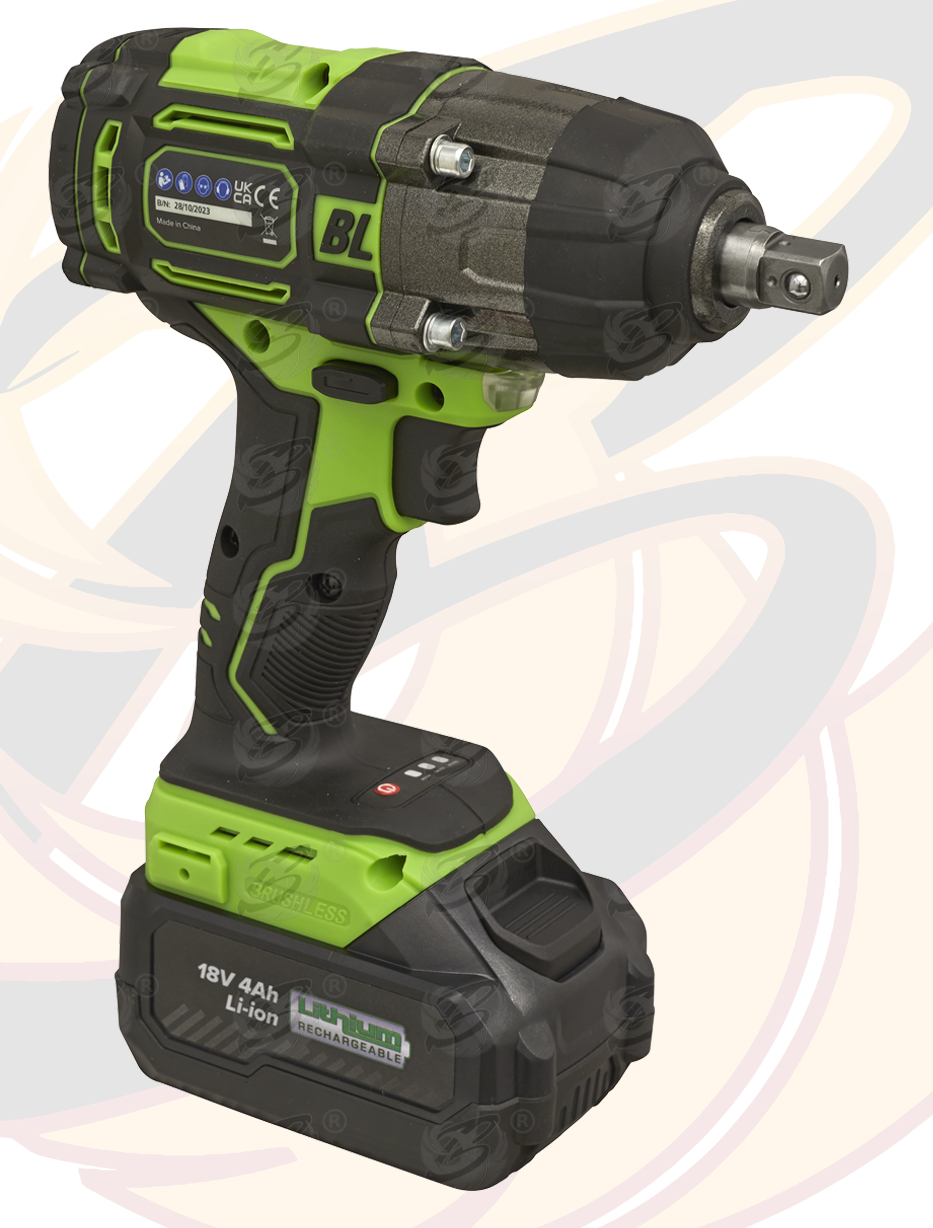 Sealey 18V 4Ah 1/2" Drive Cordless Brushless Impact Wrench 650Nm ( CP650LIHV )