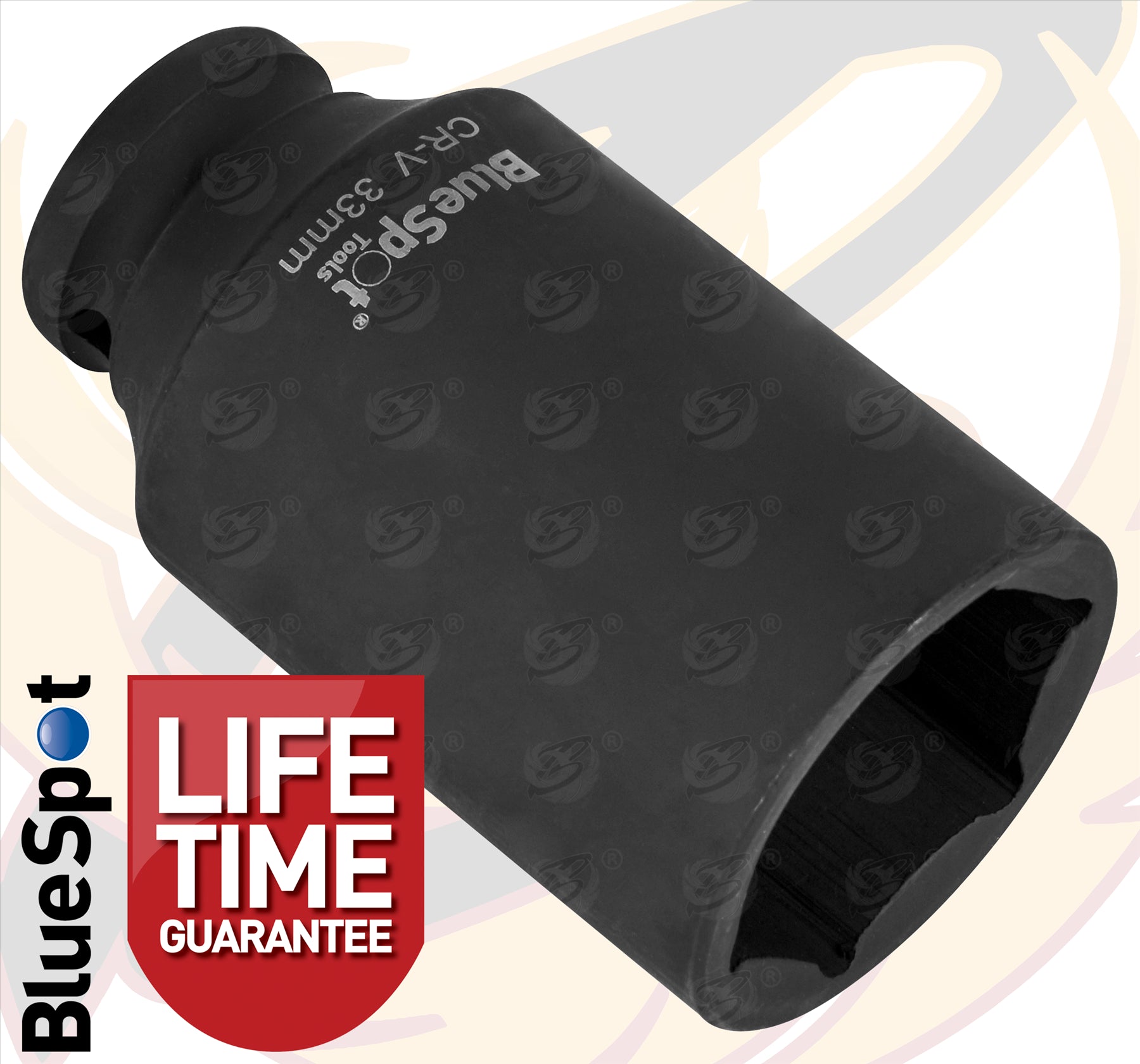 BLUESPOT 33MM 1/2" DRIVE 6 POINT DEEP IMPACT SOCKET ( SINGLE )