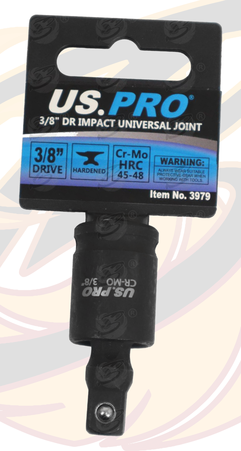 US Pro 3/8" Drive Impact Universal Joint Swivel Adaptors 3979