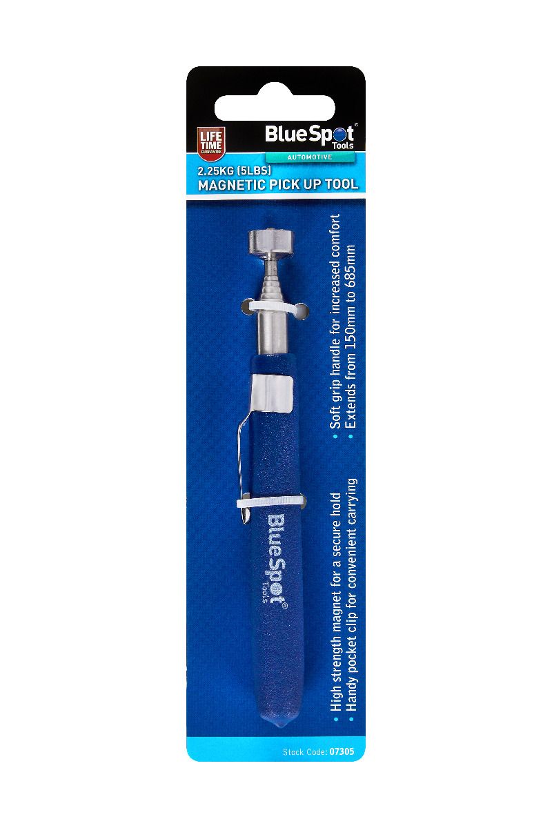 BlueSpot 2.25Kg (5Lbs) Telescopic Magnetic Pick Up Tool With A Manufacturers LifeTime Guarantee 07305