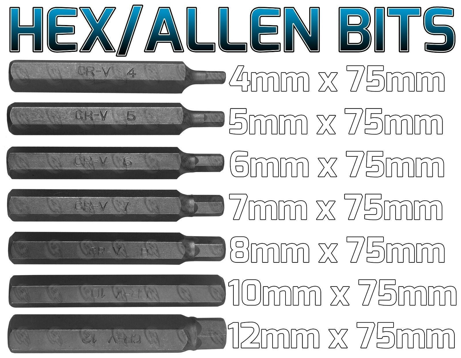 US PRO 40PCS HEX - TORX - SPLINE BIT SOCKETS