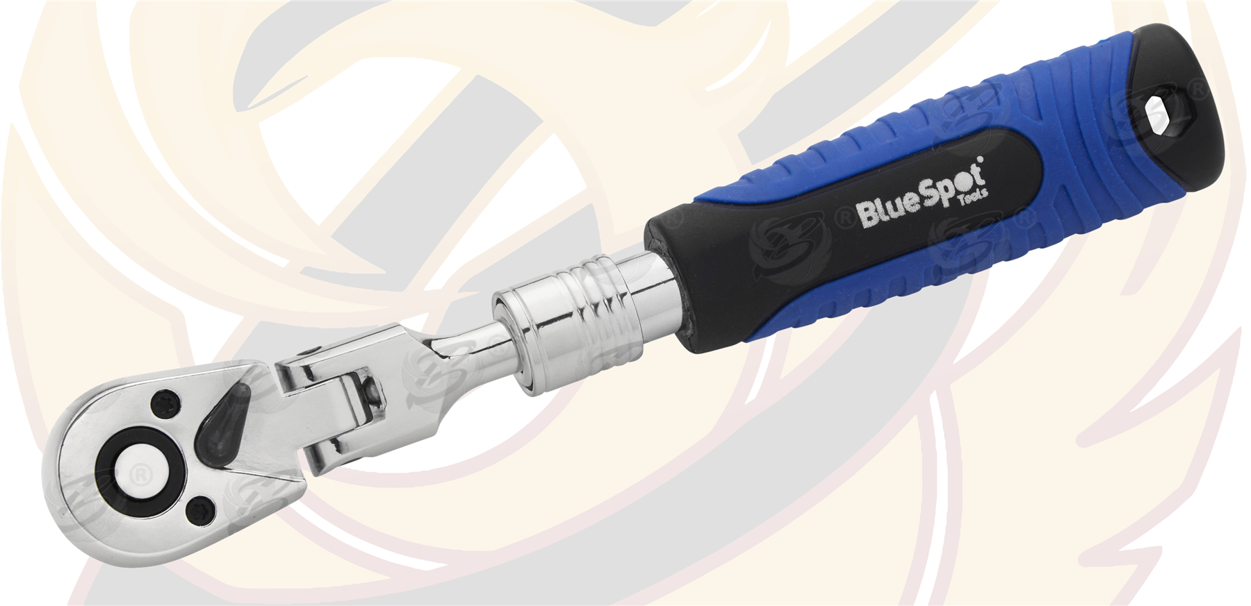 BlueSpot 1/4" Drive 72 Tooth Extendable Flexible Ratchet Handle ( 180mm - 230mm ) ( 02029 )