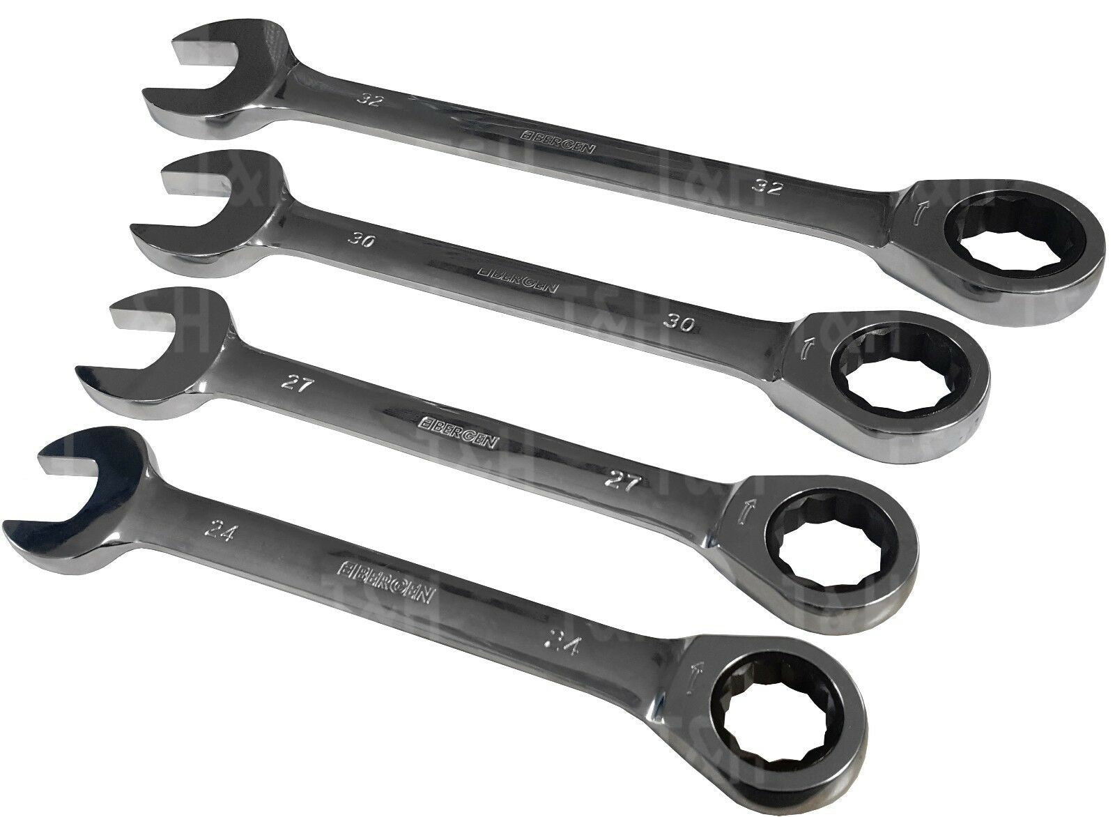 US PRO 20PCS RATCHET COMBINATION SPANNERS & ADAPTERS 8MM - 32MM