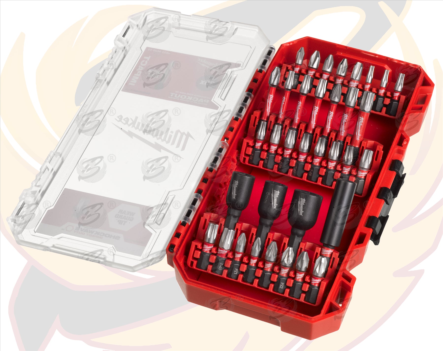 MILWAUKEE 35PCS IMPACT DRILL / DRIVER & NUT DRIVER BIT SET ( SHOCKWAVE IMPACT DUTY )