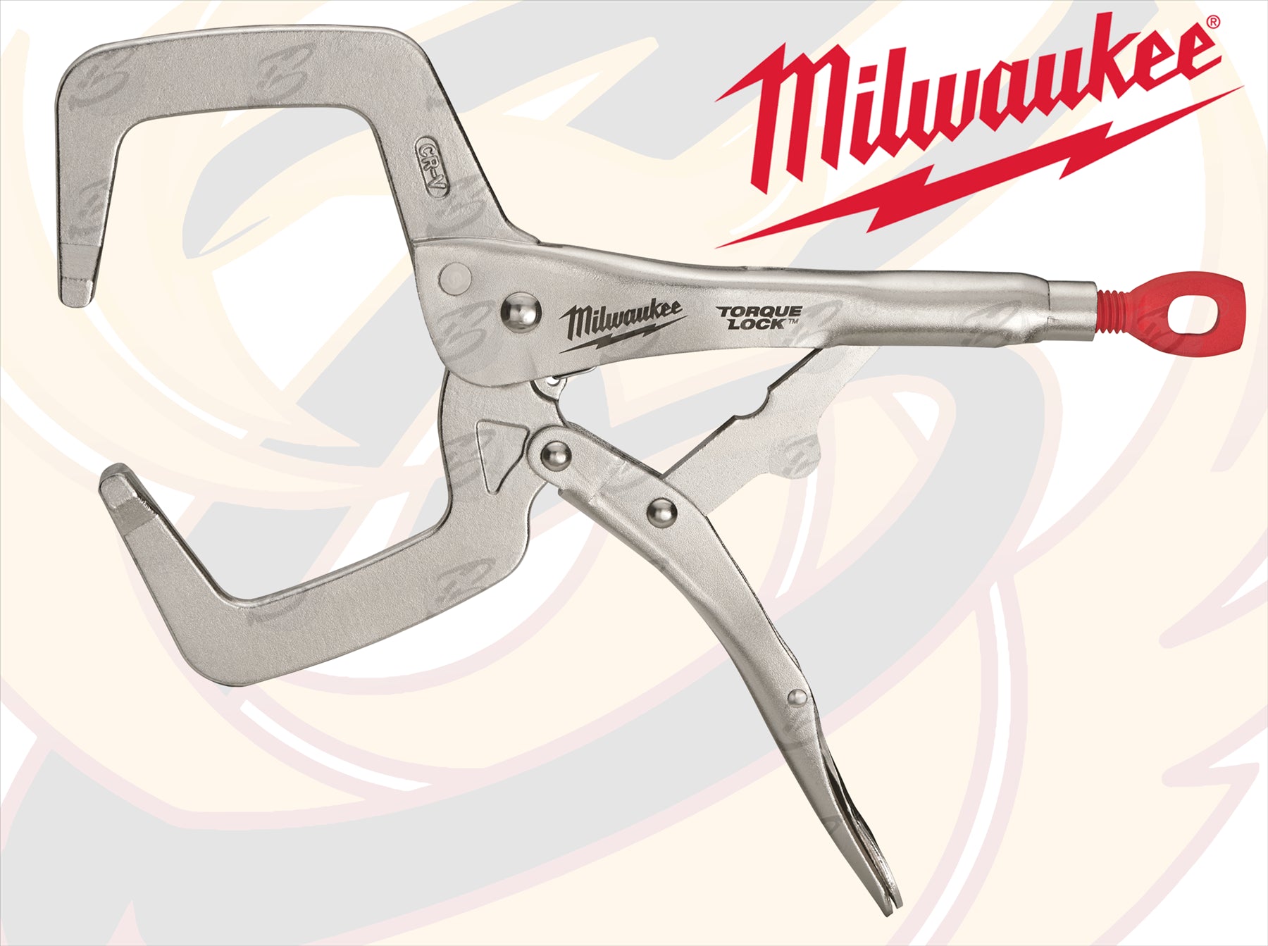 MILWAUKEE 11" REGULAR JAW TORQUE LOCK "C" CLAMP LOCKING PLIERS