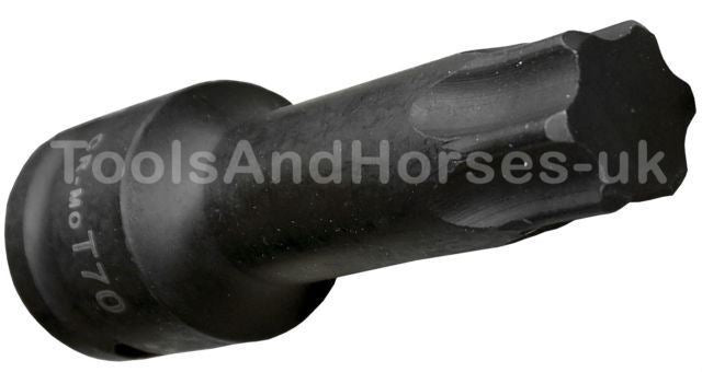 US Pro 8 Piece 1/2" Drive Impact Torx Bit Socket Set T30 - T80 3315