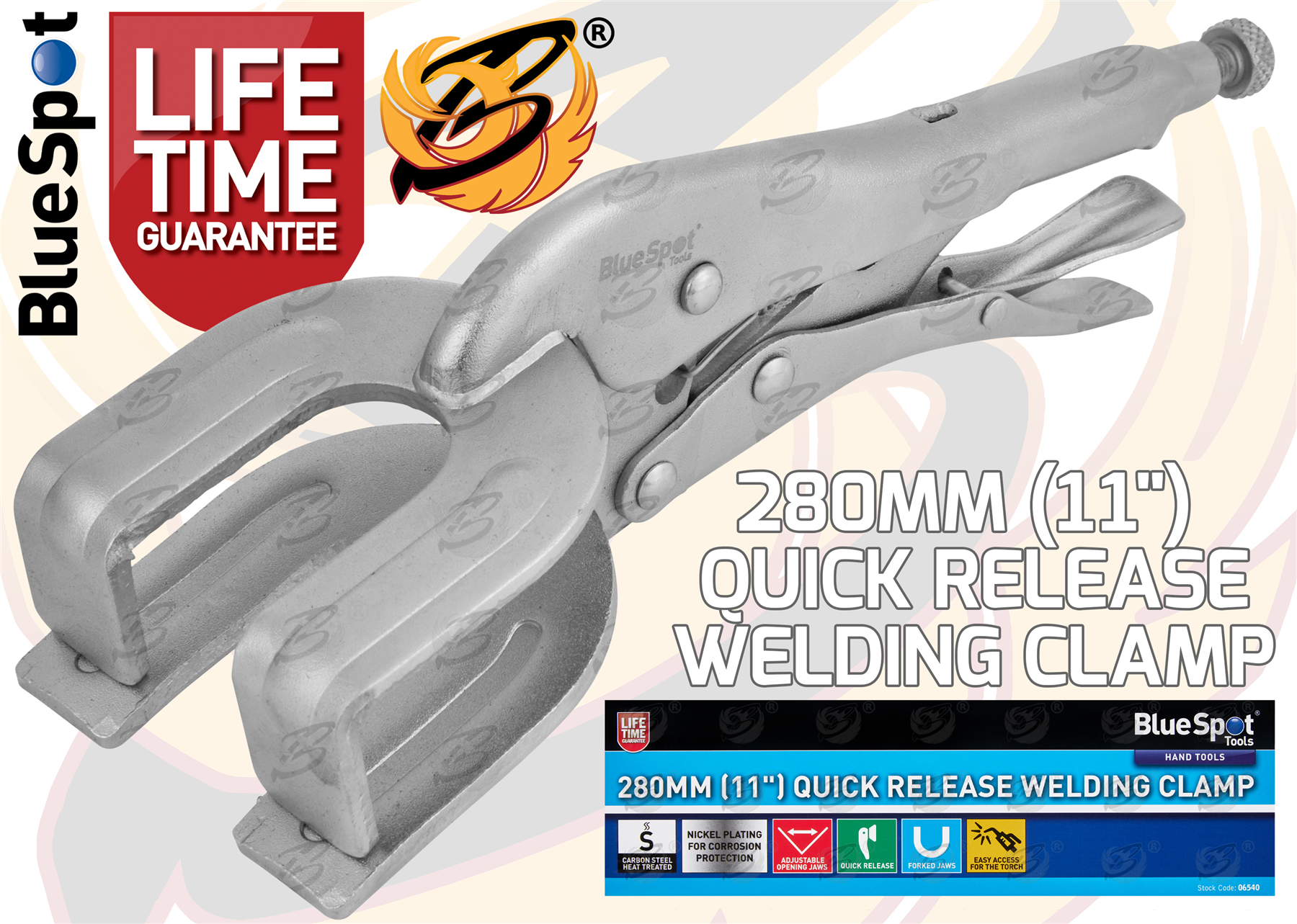 BlueSpot 280mm Quick Release Welding Clamp ( 06540 )