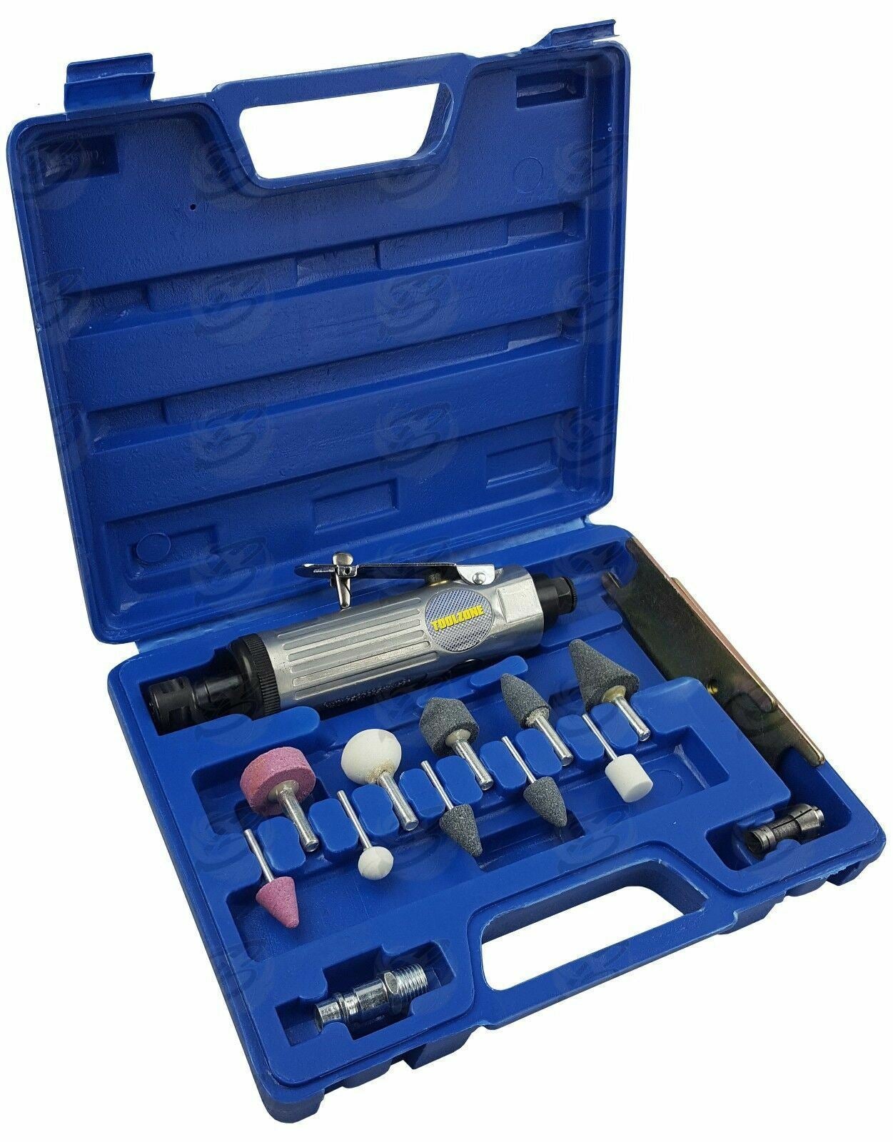 Toolzone 15 Piece 1/4" Air Die Grinder Set AT021