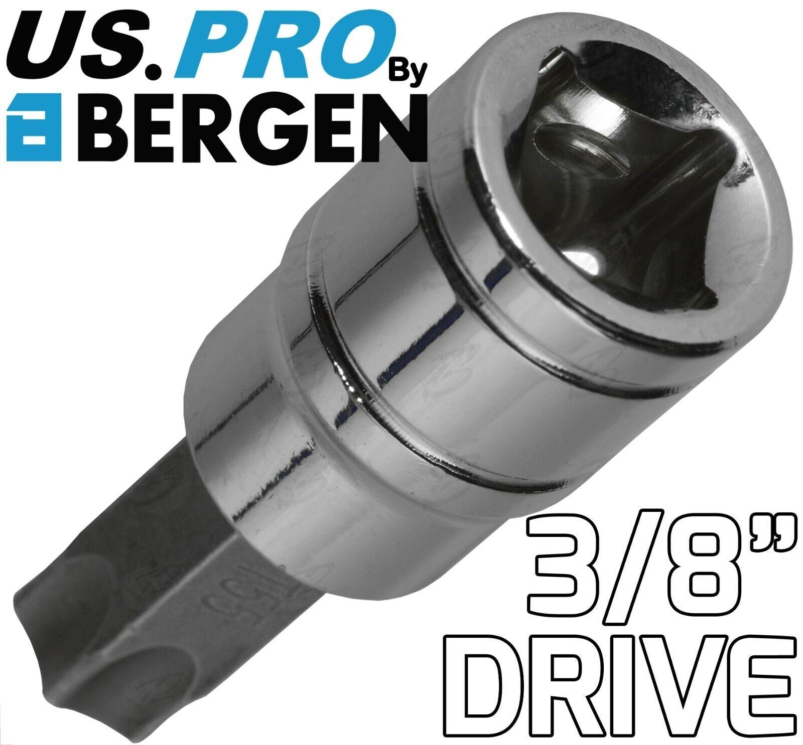 US Pro 10 Piece 3/8" Drive Torx Bit Sockets T10 - T56 2066
