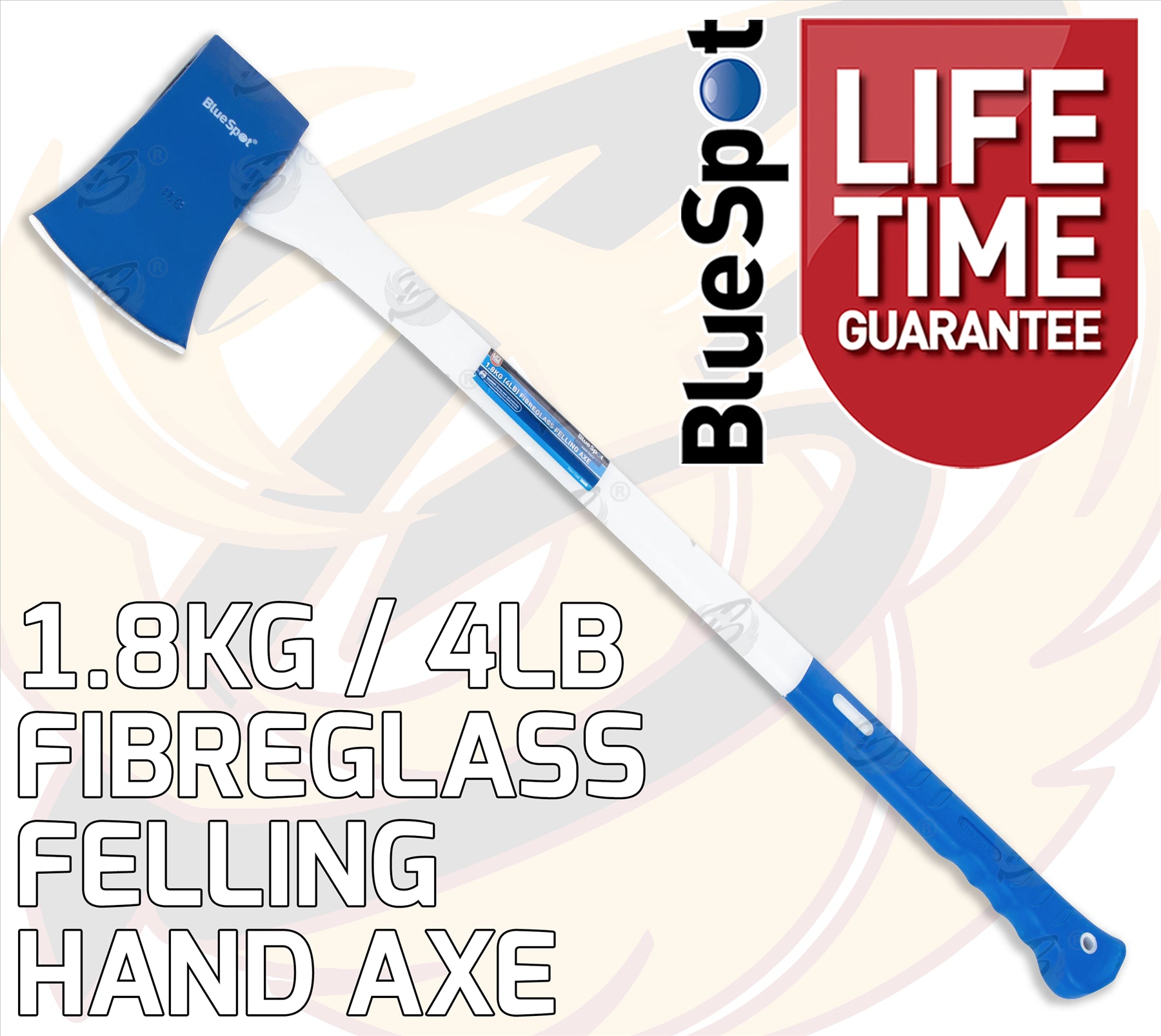 BLUESPOT 1.8KG ( 4LB ) FIBREGLASS FELLING AXE