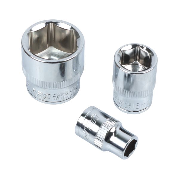 US Pro 17 Piece 3/8" Drive 6 Point Shallow Sockets 8mm - 24mm 7611