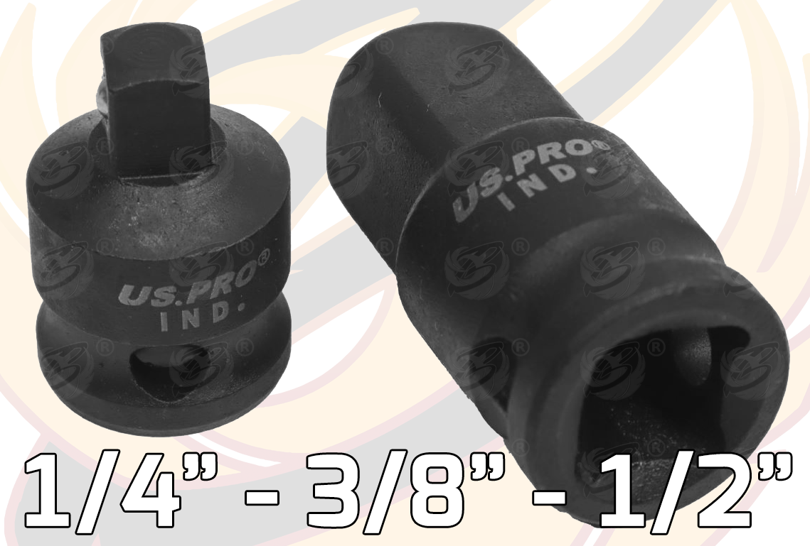 US Pro Industrial 4 Piece Impact Socket Ada Pointers ( 1/4" - 1/2" ) ( Cr-Mo ) ( 7553 )