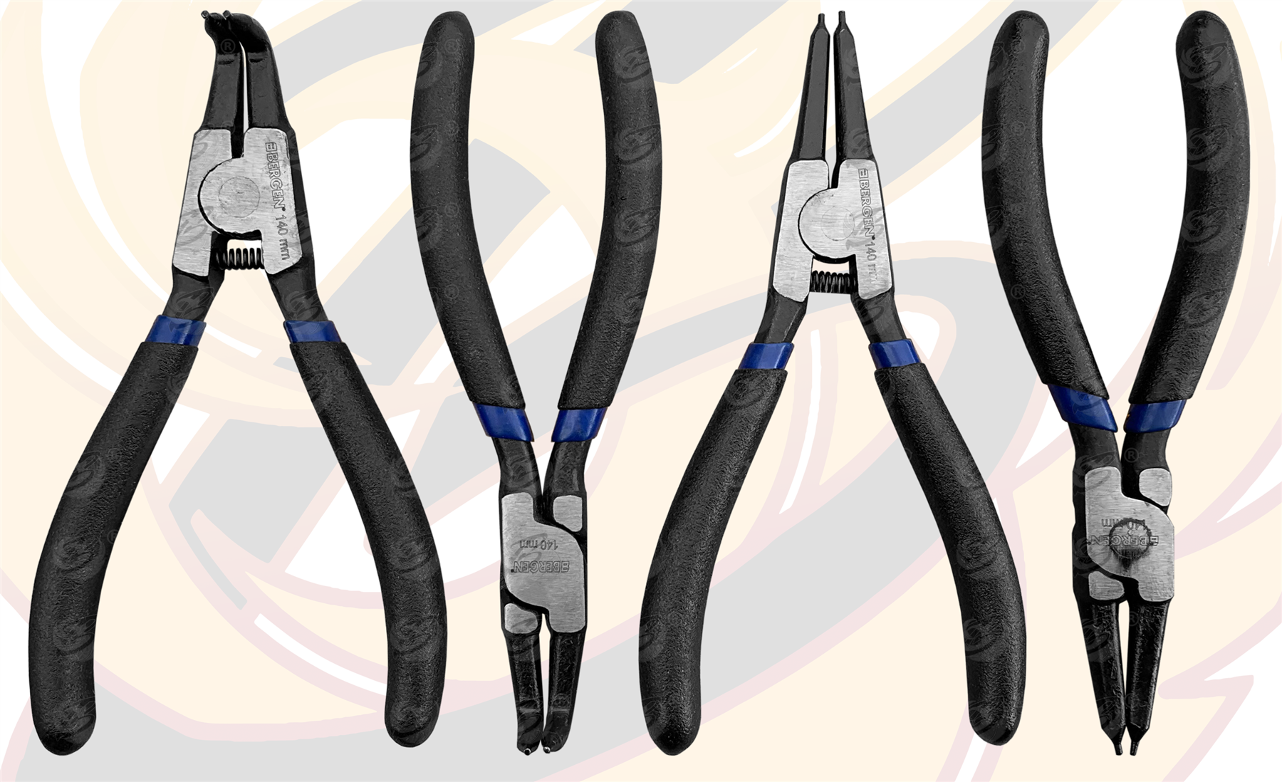 Bergen 4 Piece 5" Circlip Plier Set ( 1769 )