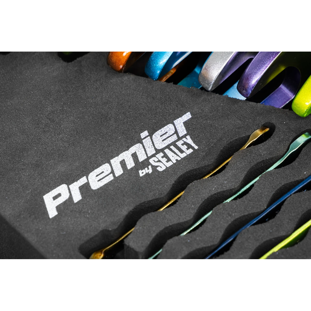 Sealey 25 Piece Multi Coloured Combination Spanners 6mm - 32mm In EVA Foam Storage Block With A Manufacturers LifeTime Guarantee AK63268