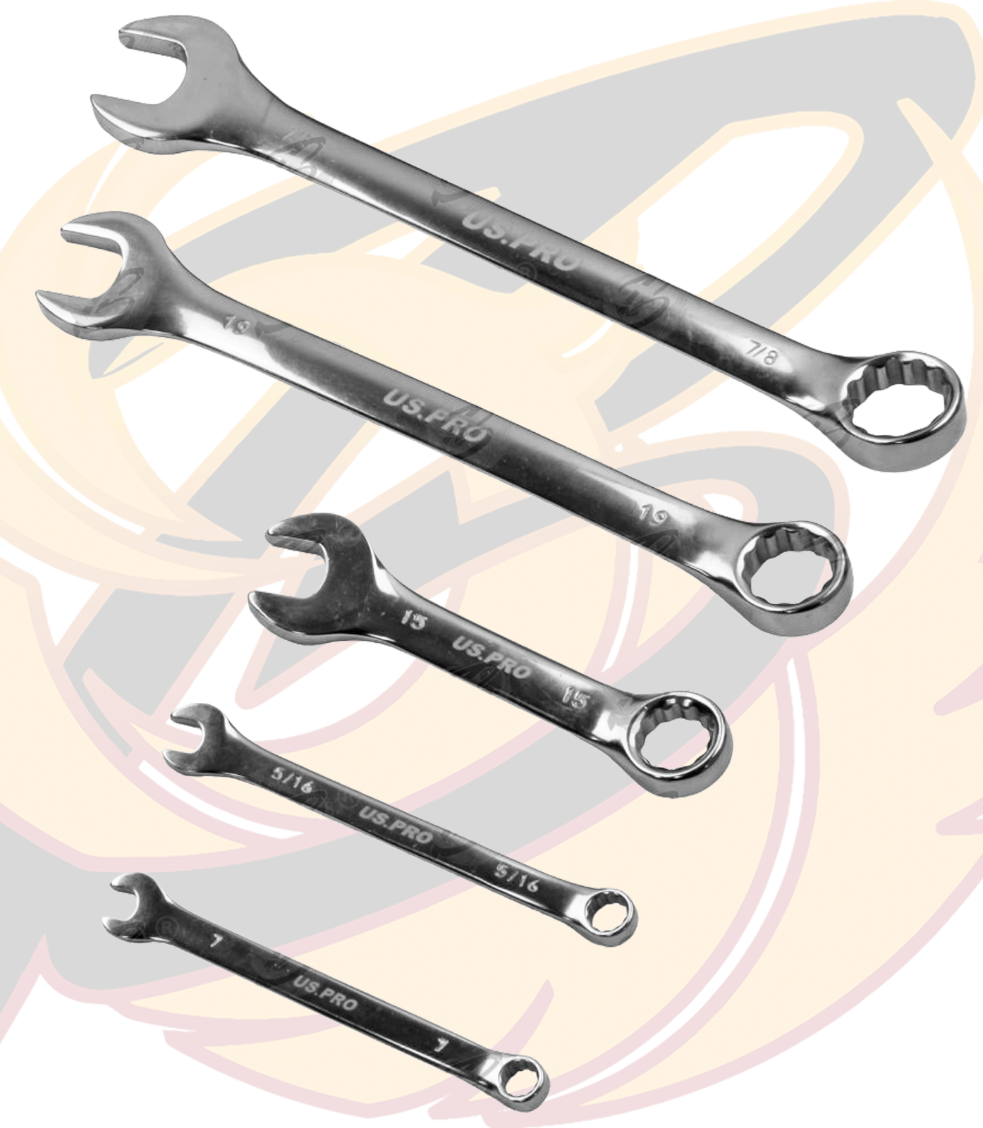 US Pro 32 Piece Combination Spanners Metric / Sae - Foam Tray ( 2275 )