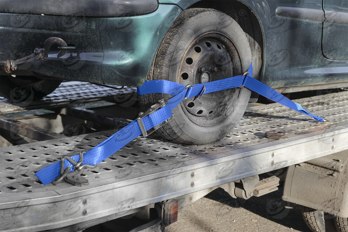 Toolzone 16 Piece Ratchet Strap / Tie Down Set ( Car Transporter Set ) ( TD068 )
