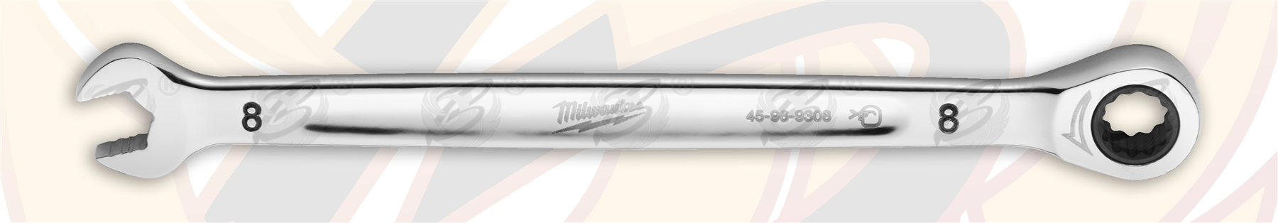 Milwaukee 8mm 144 Teeth Maxbite Ratchet Spanner ( Single ) ( 4932471501 )