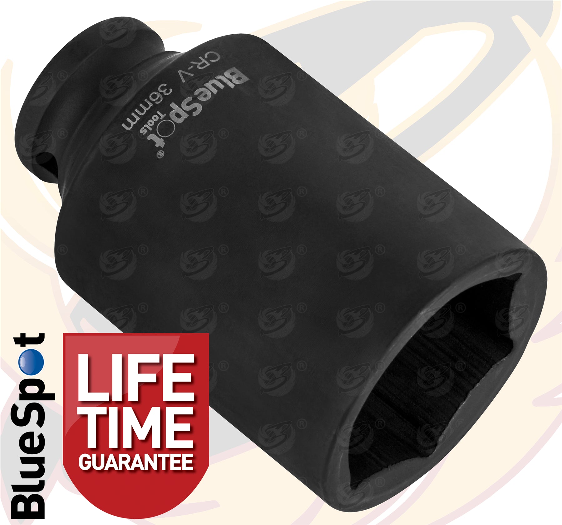 BLUESPOT 36MM 1/2" DRIVE 6 POINT DEEP IMPACT SOCKET ( SINGLE )