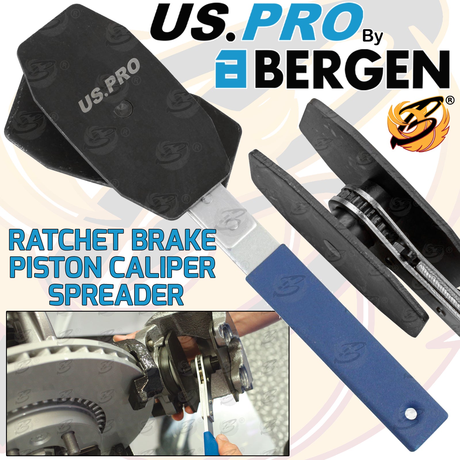 US PRO RATCHET BRAKE PISTON CALIPER SPREADER
