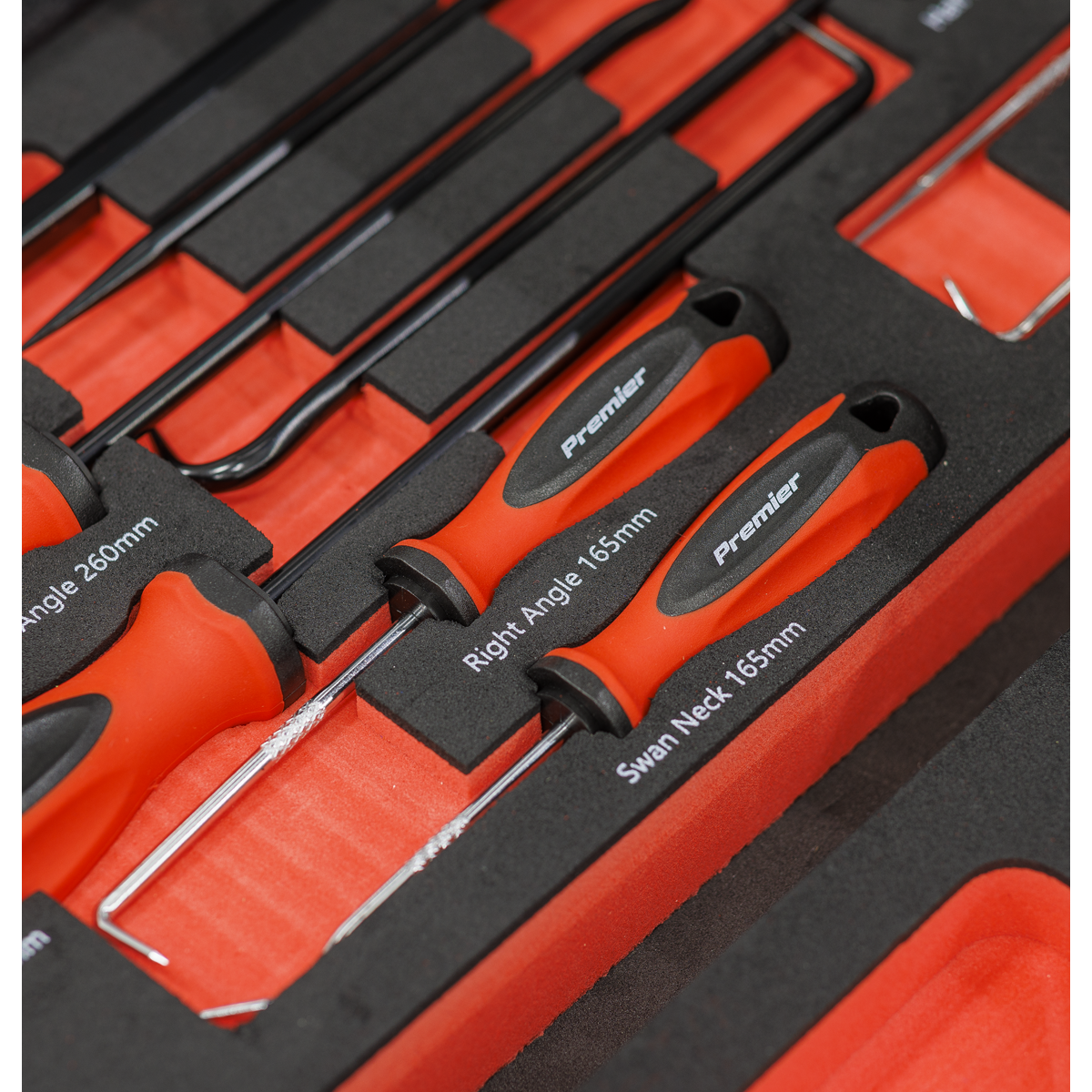 Sealey 9 Piece Hook - Pick & Scraper Set In EVA Foam Storage Block With A Manufacturers LifeTime Guarantee TBT65