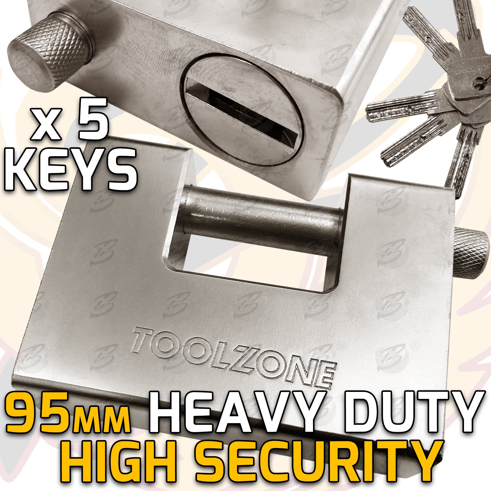 TOOLZONE 95MM SHUTTER "C" TYPE / CONTAINER PADLOCK