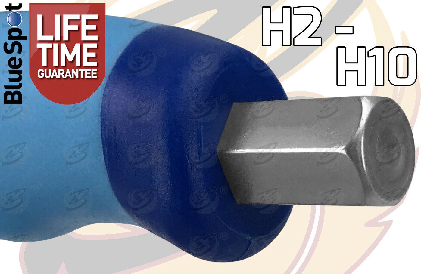 BLUESPOT 10PCS T HANDLE BALL ENDED HEX KEY SET H2 - H10