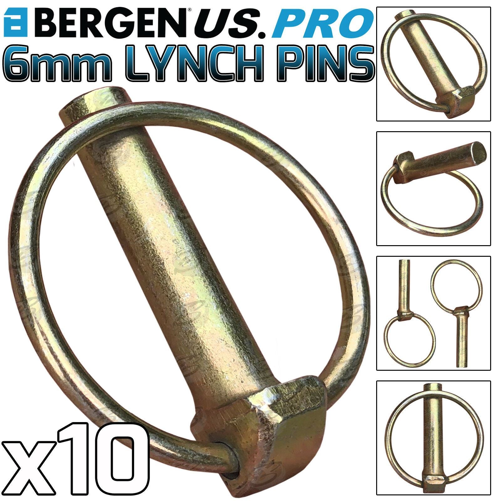 US PRO 6MM LYNCH PINS ( x 10 )