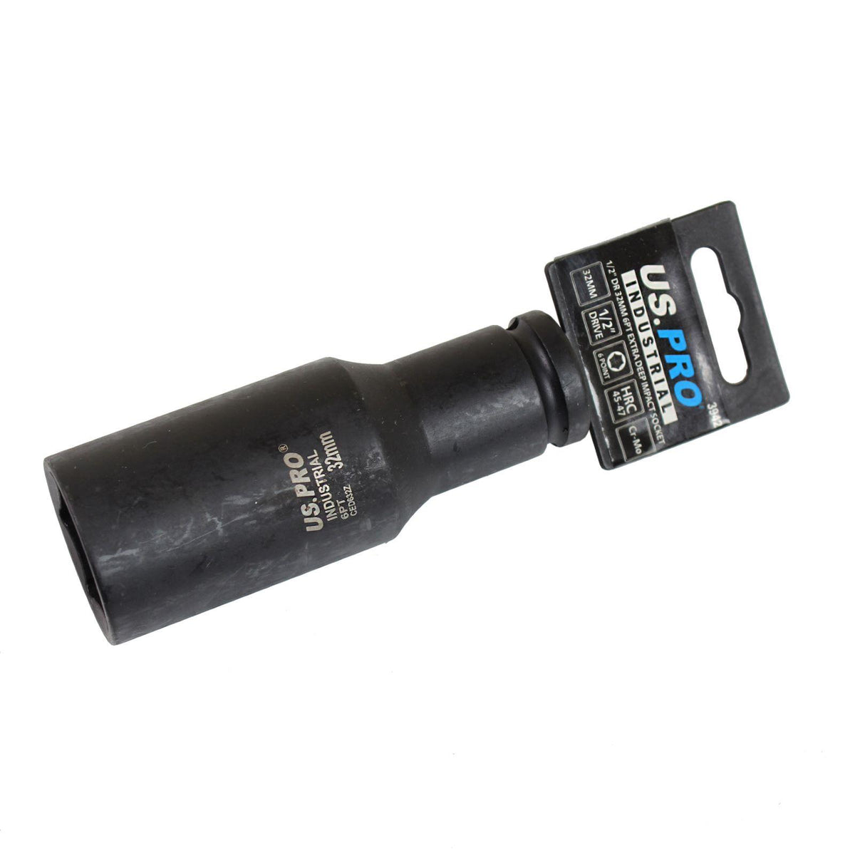 US Pro 1/2" Drive 32mm 6 Point Extra Deep Impact Socket 3942