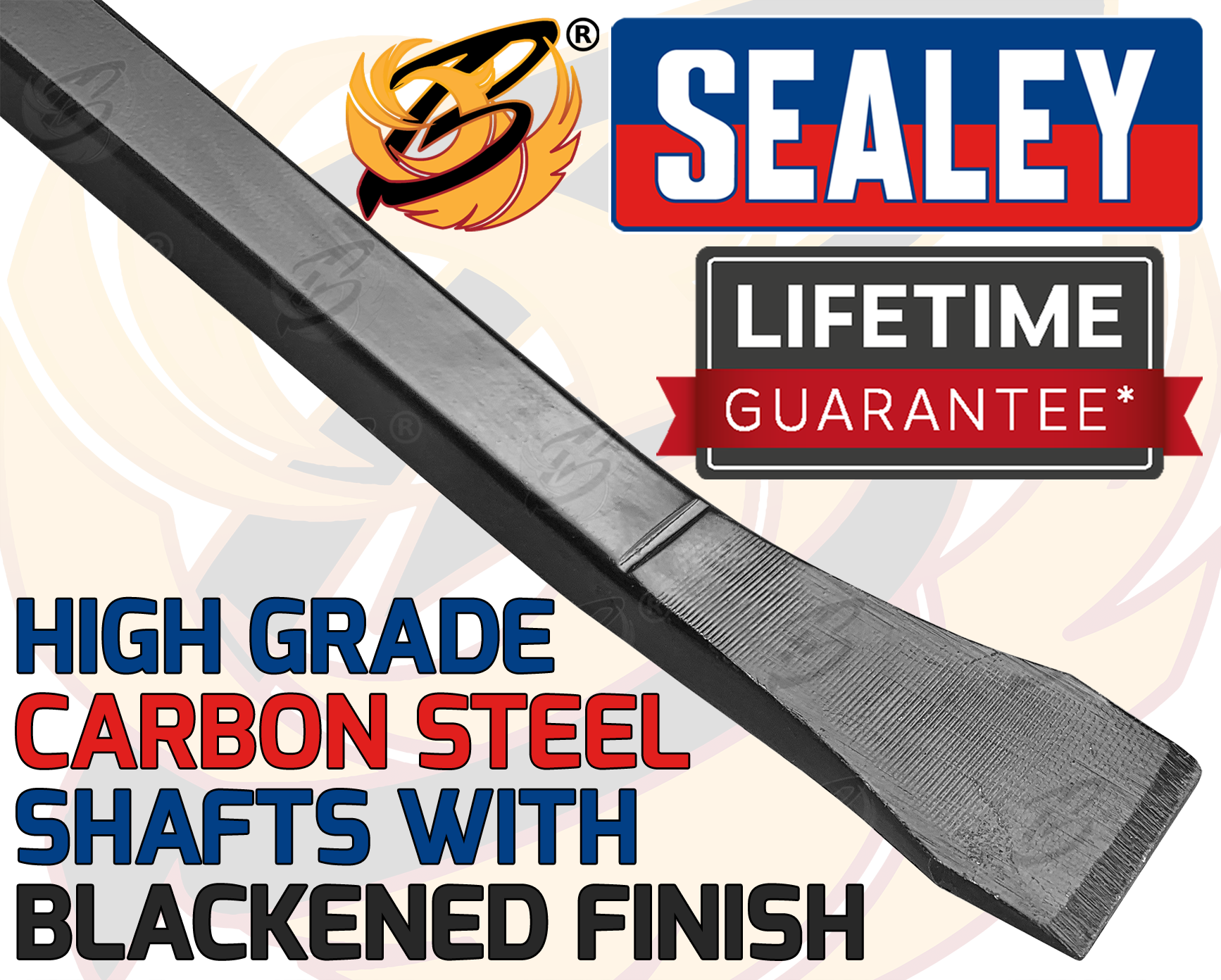 Sealey 4 Piece Pry Bar Set ( AK206 )