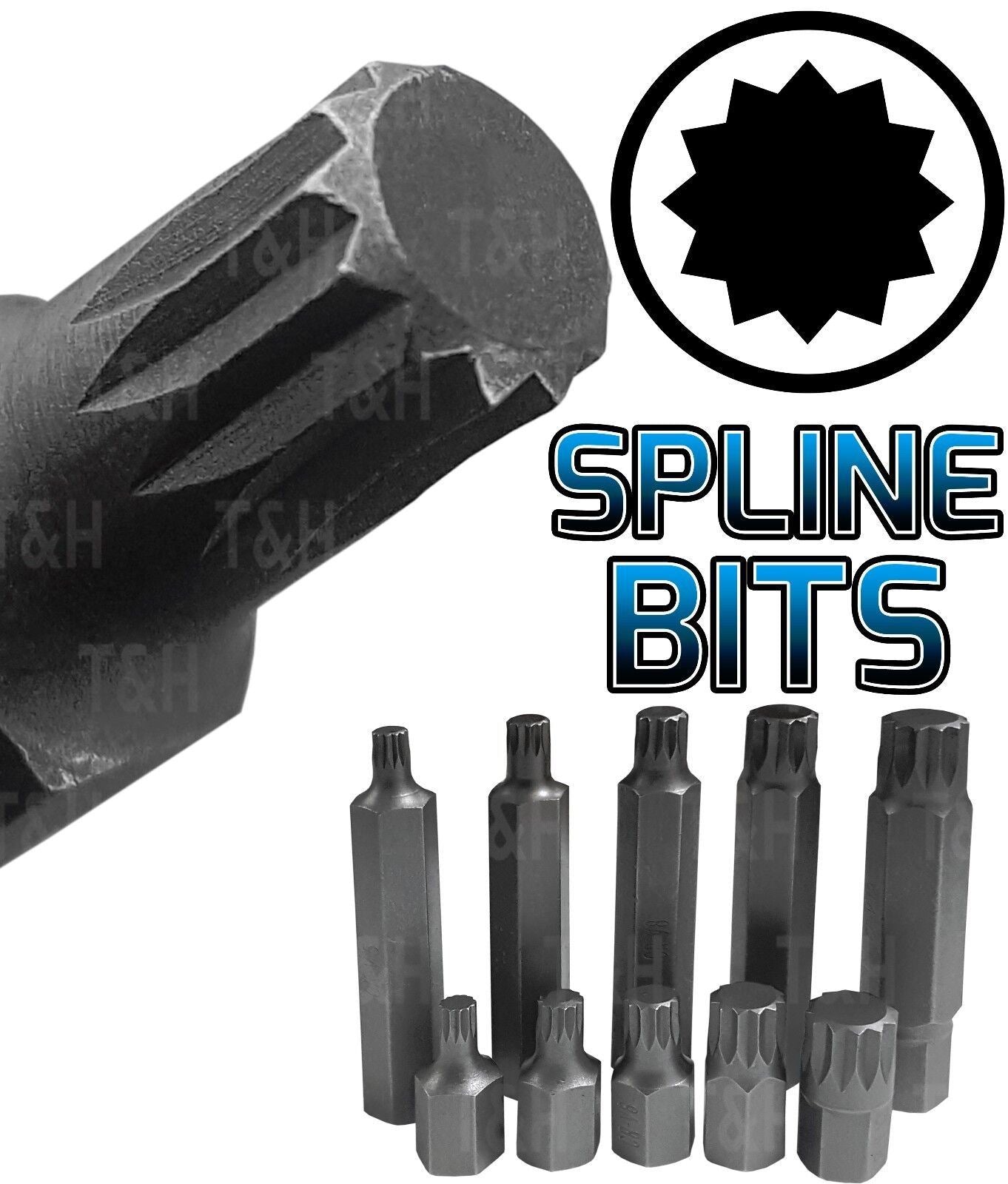 US PRO 75PCS HEX - TORX - SPLINE - RIBE - TAMPERPROOF TORX BIT SOCKETS