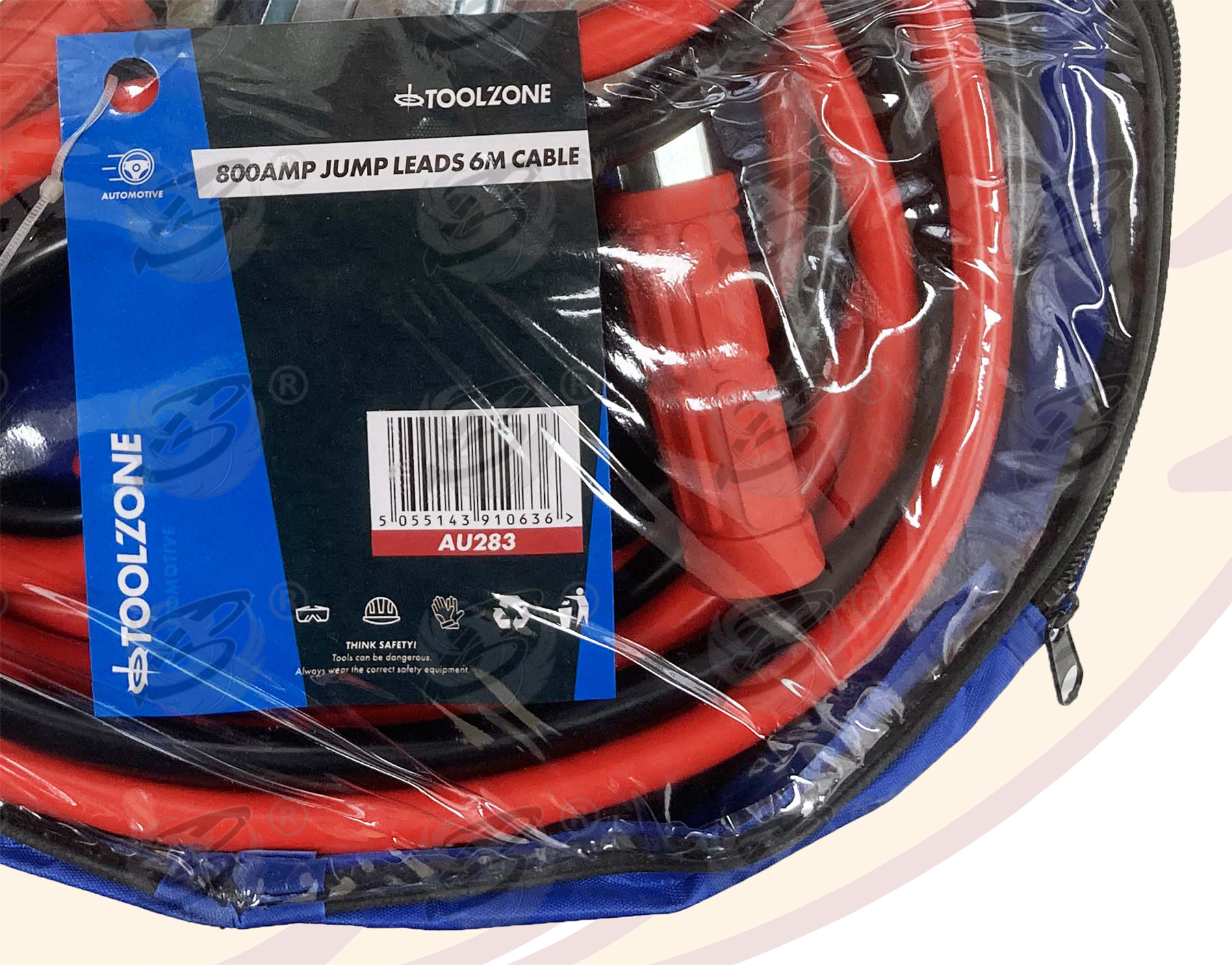 Toolzone 800Amp 6 Metre Heavy Duty Jump Leads ( AU283 )