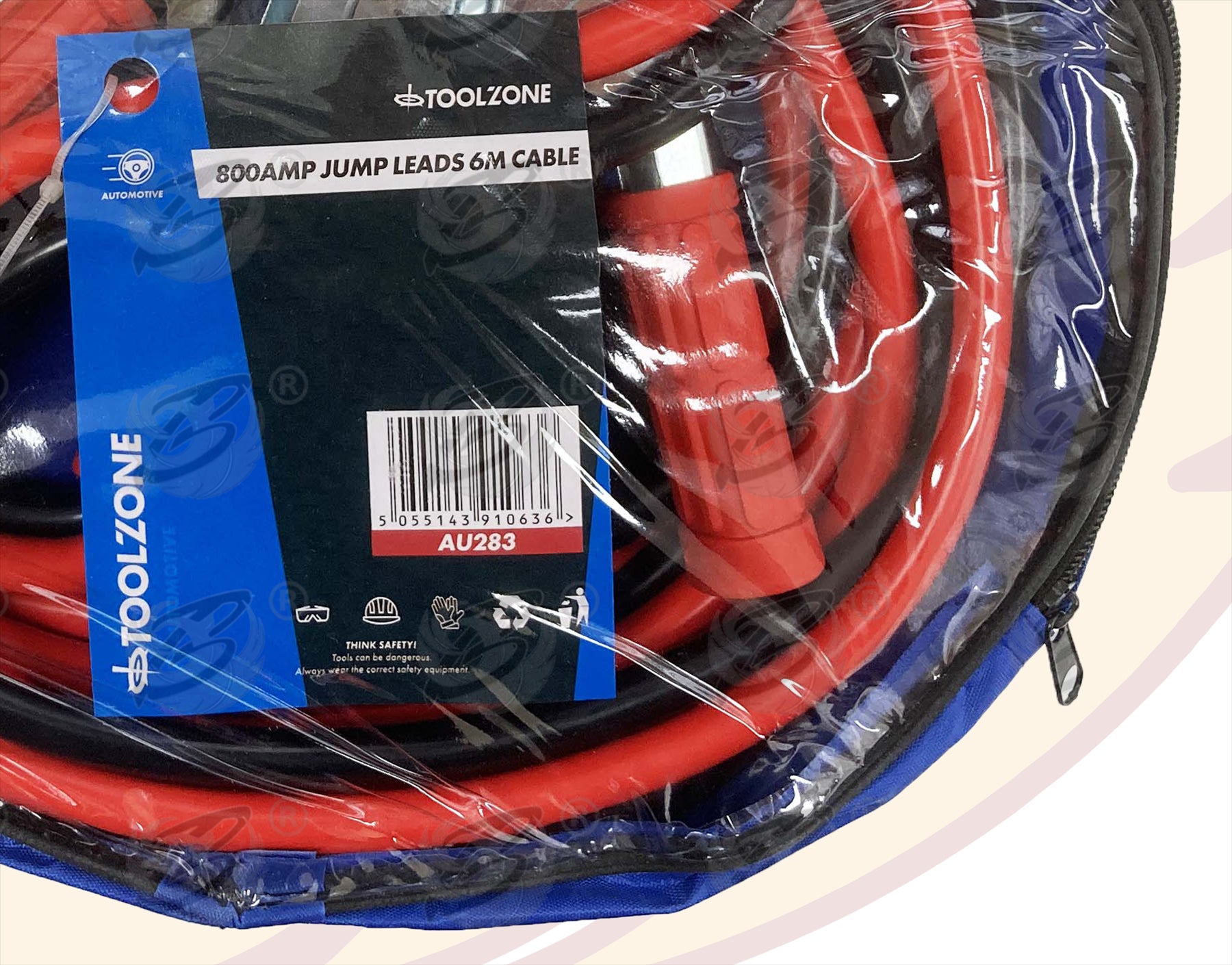 TOOLZONE 800AMP 6 METRE HEAVY DUTY JUMP LEADS