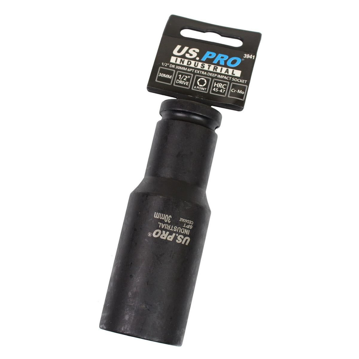 US Pro 1/2" Drive 30mm 6 Point Extra Deep Impact Socket 3941