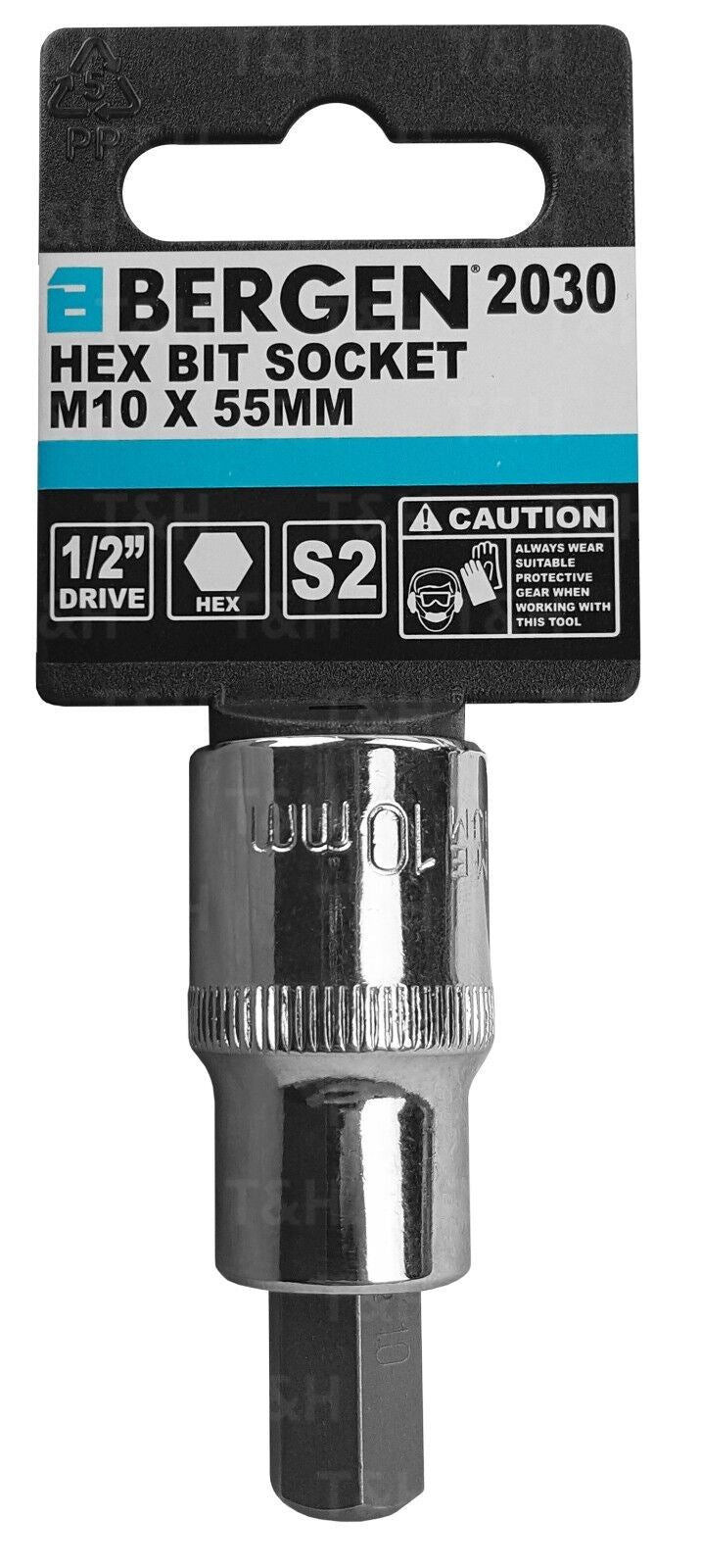 US Pro H10 1/2" Drive 55mm Long Hex Bit Socket ( Single ) 3308